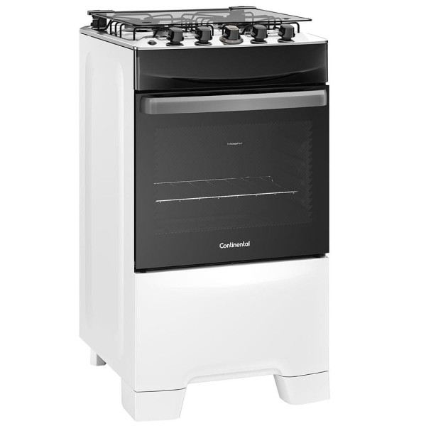 Encontraproduto.com.br - Fogão 4 Bocas Continental Branco Automático com TOPLimpaFácil (FC4IB) Premium