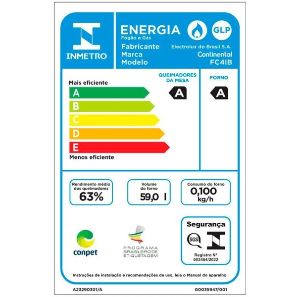 Encontraproduto.com.br - Fogão 4 Bocas Continental Branco Automático com TOPLimpaFácil (FC4IB) Premium