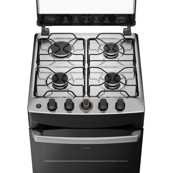 Encontraproduto.com.br - Fogão 4 Bocas Continental Branco Automático com TOPLimpaFácil (FC4IB) Premium