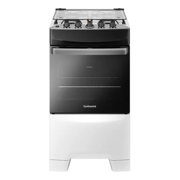 Encontraproduto.com.br - Fogão 4 Bocas Continental Branco Automático com TOPLimpaFácil (FC4IB) Premium