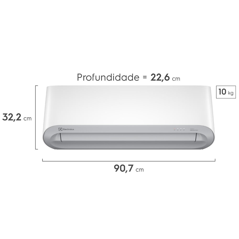 Encontraproduto.com.br - AR CONDICIONADO SPLIT ELECTROLUX 12000BTUS UI12F/UE12F BR 220V