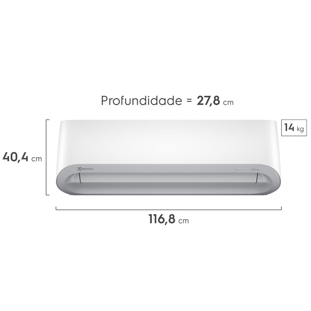 Encontraproduto.com.br - Ar Condicionado Electrolux Split 23.000 BTUs Color Adapt Quente/Frio UI24R/UE24R 220V
