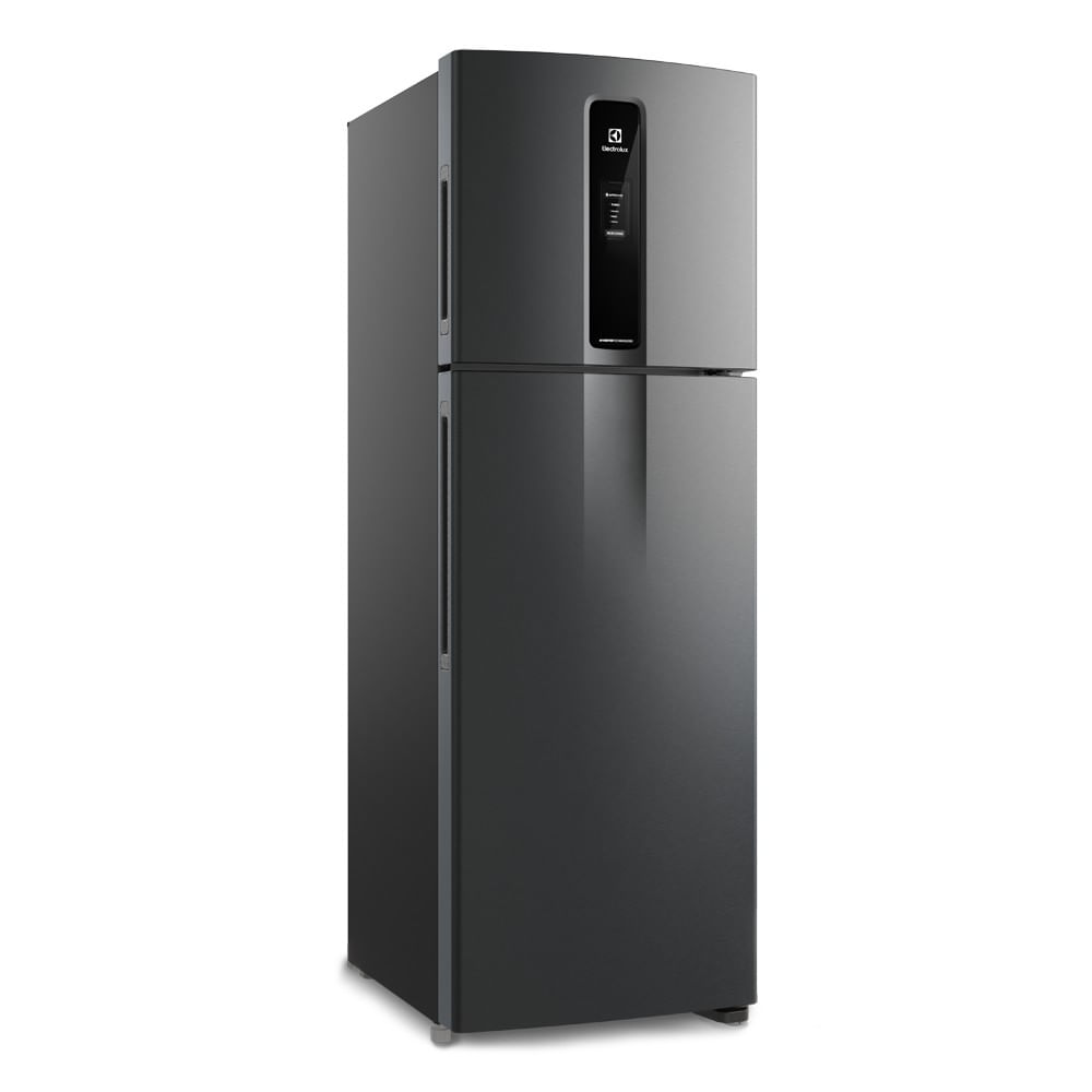 Encontraproduto.com.br - Geladeira Electrolux Frost Free Inverter 390L Efficient AutoSense Duplex Black Inox Look (IF43B)