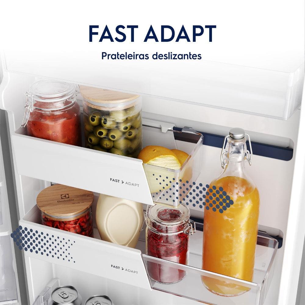 Encontraproduto.com.br - Geladeira Electrolux Frost Free Inverter 390L Efficient AutoSense Duplex Inox Look (IF43S)