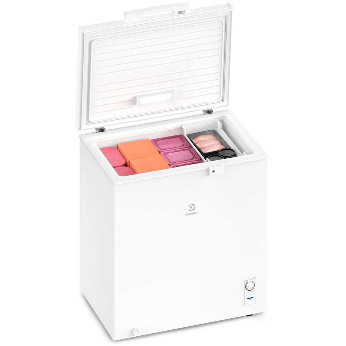 Encontraproduto.com.br - Freezer Horizontal Electrolux 1 Porta Cycle Defrost 199L Função Turbo Freezer HE200