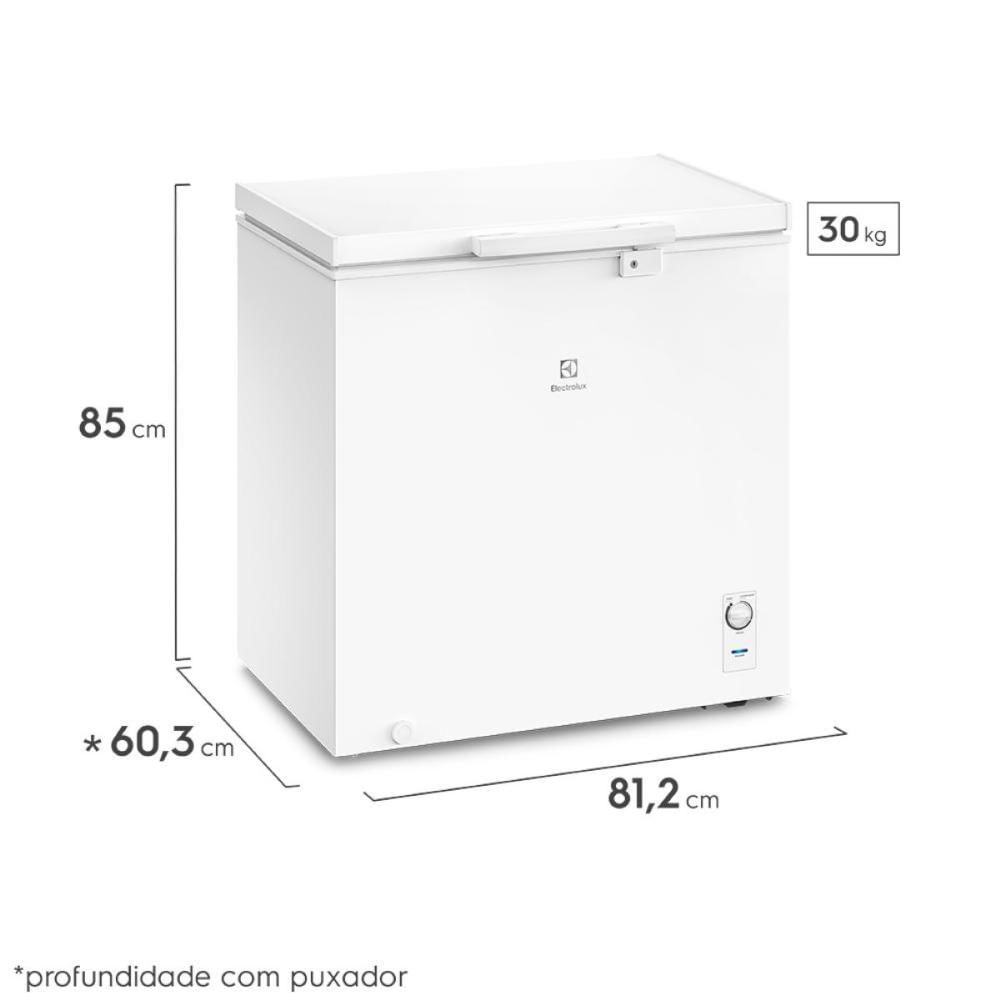 Encontraproduto.com.br - Freezer Horizontal Electrolux HE200, 1 Porta, 199 Litros, Branco