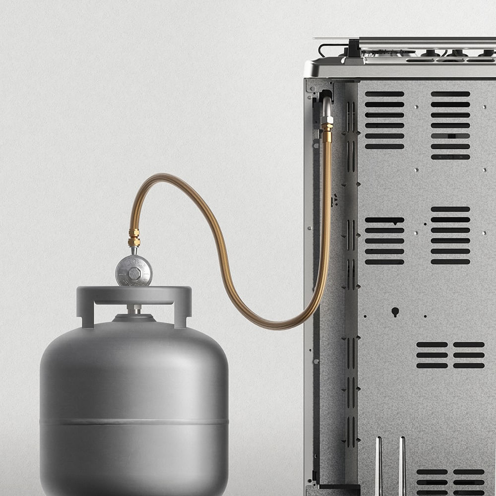 Encontraproduto.com.br - Kit Instalação Gás GLP de Botijão com Regulador para Forno de Embutir, Cooktop e Fogão de Embutir Electrolux