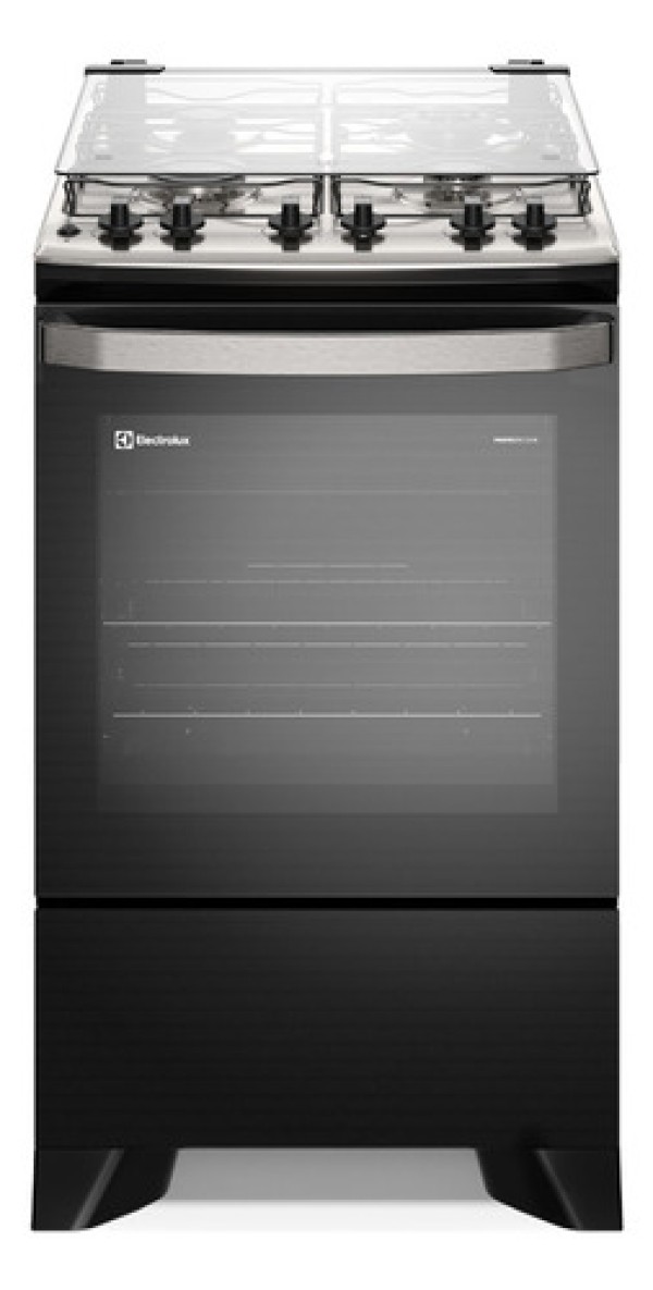 Fogão 4 bocas Electrolux Preto Experience com Mesa Inox, Timer e Tripla Chama (FE4TP)