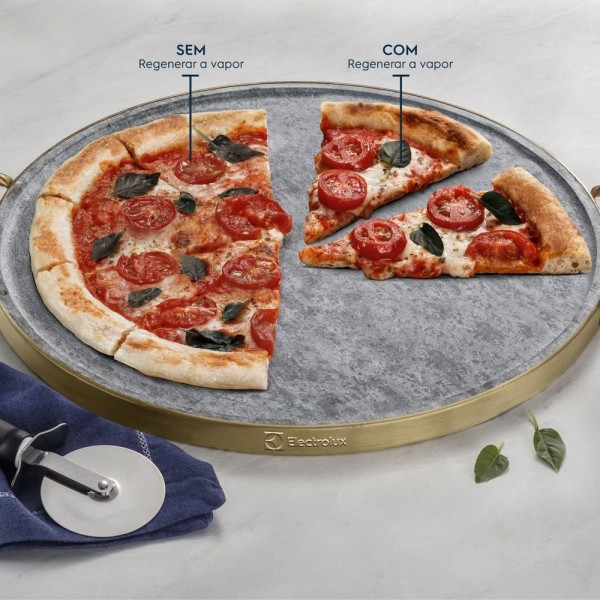 Encontraproduto.com.br - Fogão 4 bocas Electrolux Cinza Experience com Mesa de Vidro, Duplo Forno e PerfectCook360 (FE4DC)