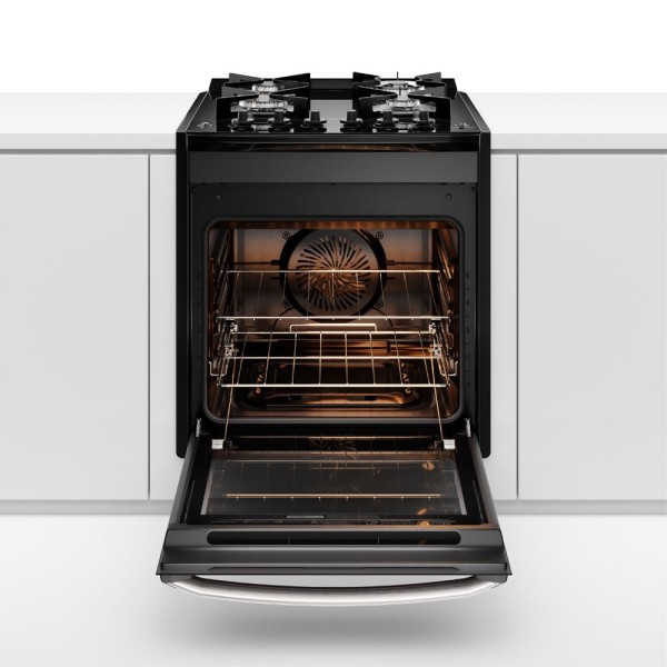 Encontraproduto.com.br - Fogão de Embutir 4 bocas Electrolux Preto Experience Mesa Vidro, Grill e VaporBake (FE4EP)
