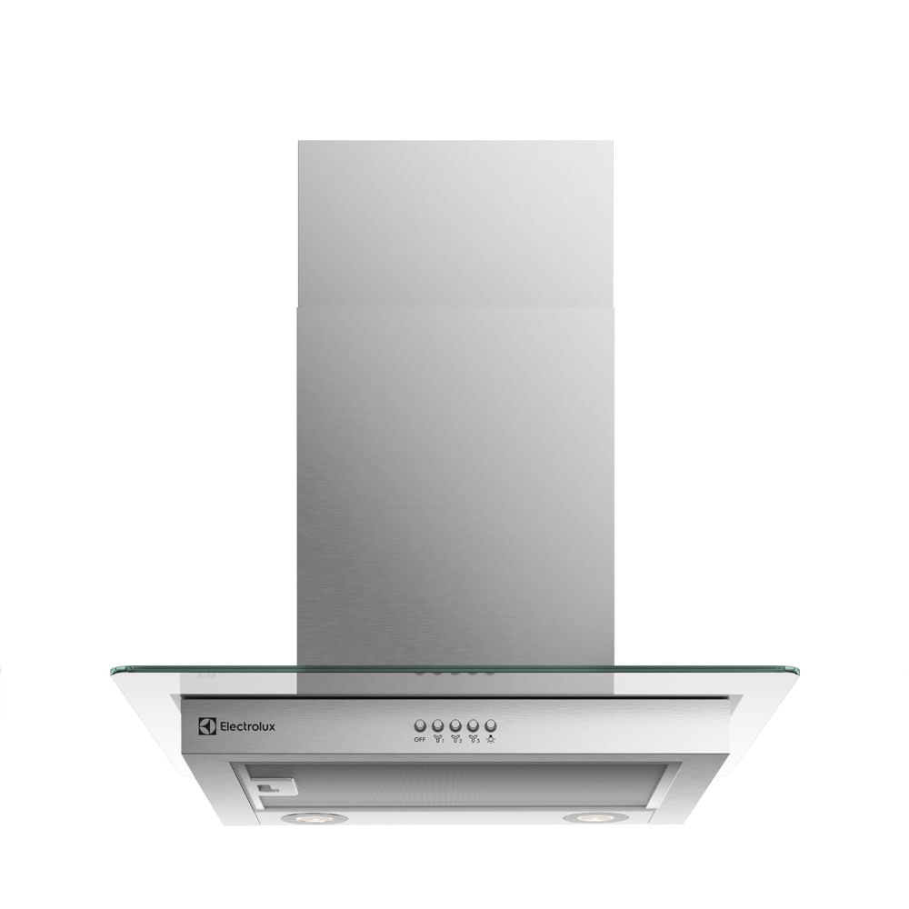 Encontraproduto.com.br - Coifa de Parede Electrolux 60cm de Vidro Efficient com Luz de Led (CE6VX)