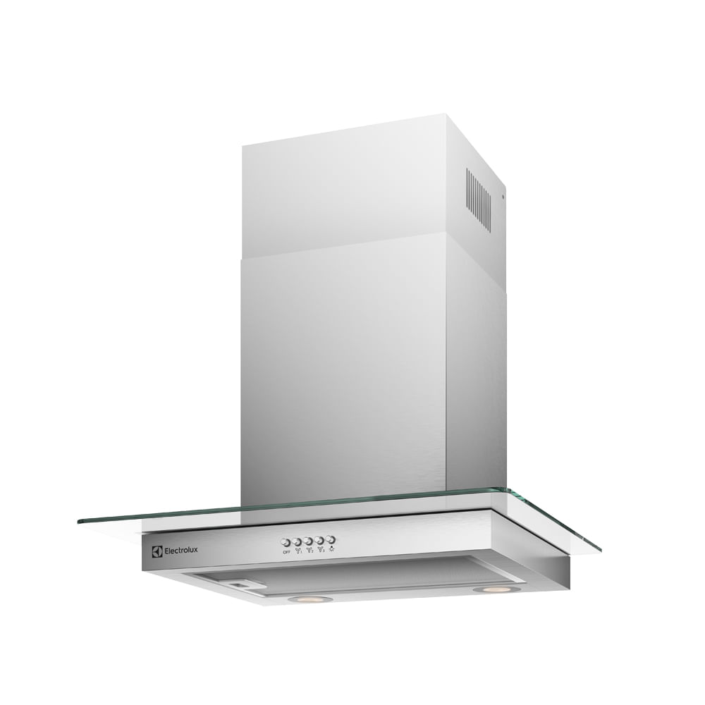Encontraproduto.com.br - Coifa de Parede Electrolux 60cm de Vidro Efficient com Luz de Led (CE6VX)