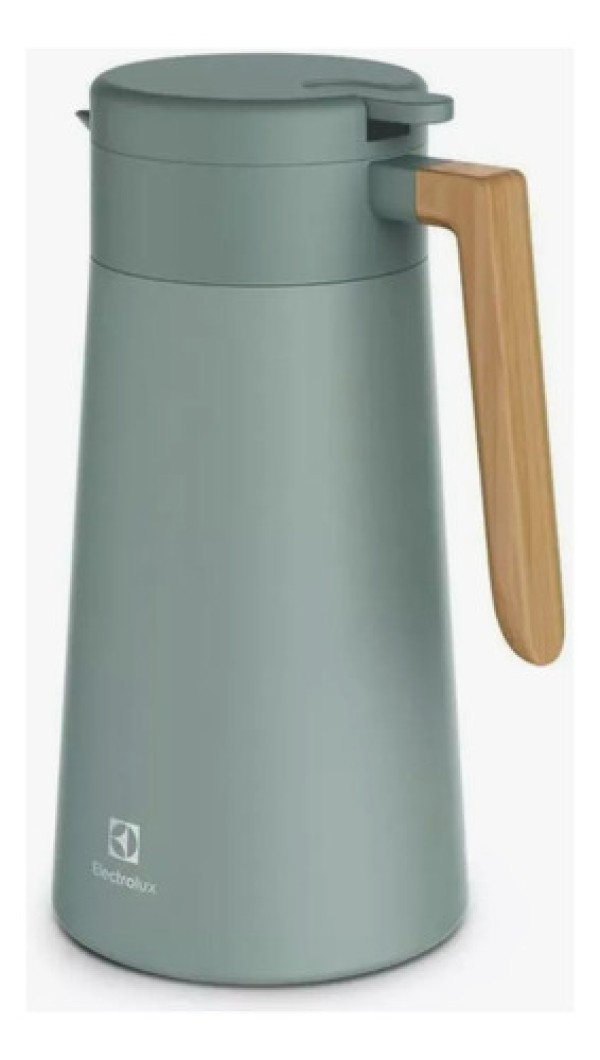 Encontraproduto.com.br - Garrafa Térmica Electrolux 1,8L Verde Fosca Sense Com Bico Corta Pingos