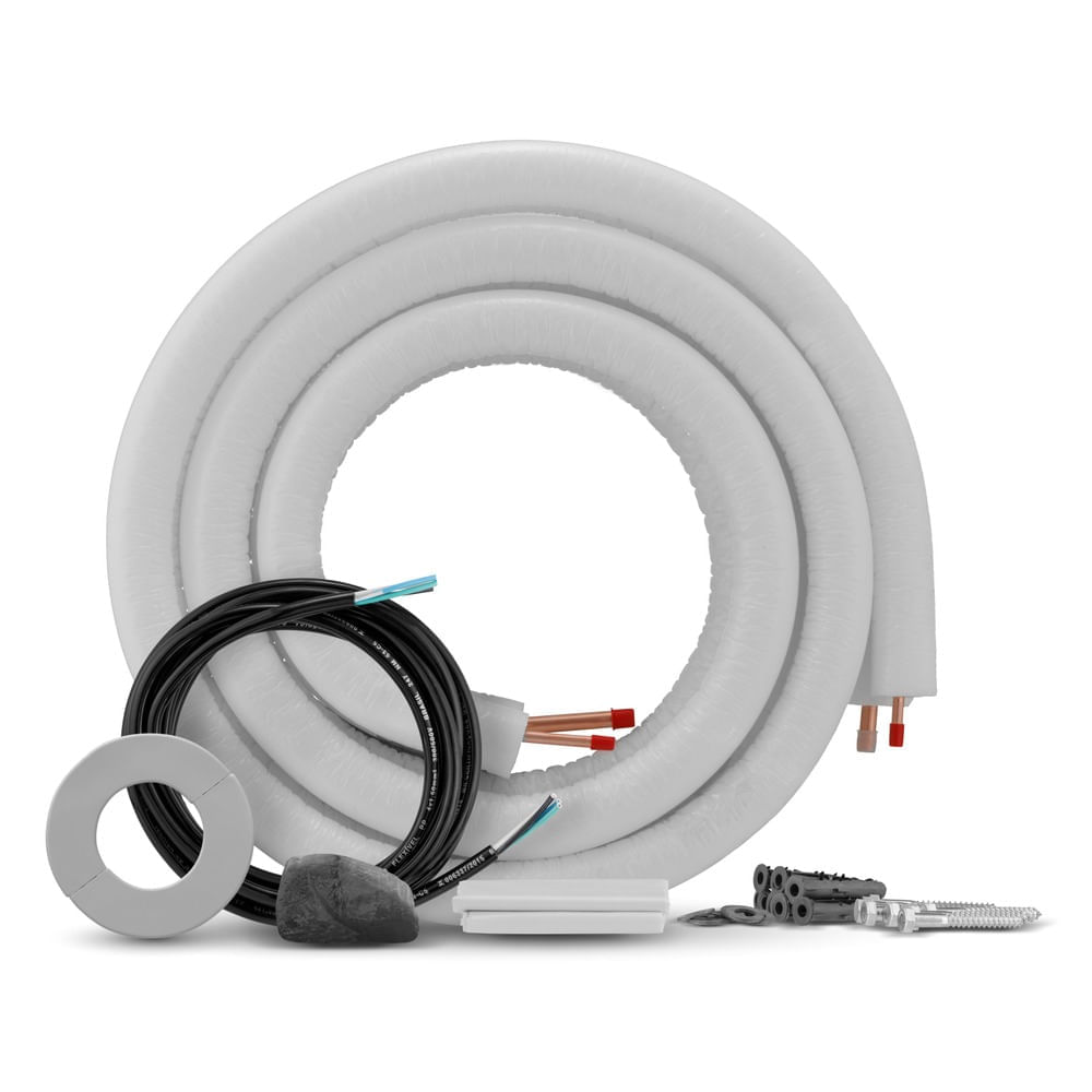 Encontraproduto.com.br - Kit Instalação de Ar Condicionado Split 12000 A 18000 Btus - 3 metros ACKE3M