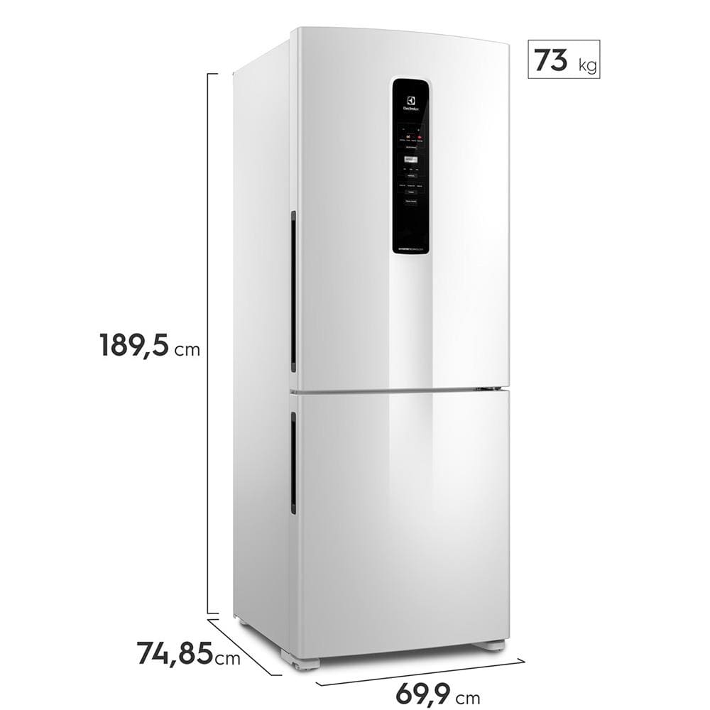 Encontraproduto.com.br - Geladeira Electrolux 490 Litros IB7 Duplex Frost Free Inverse Branco