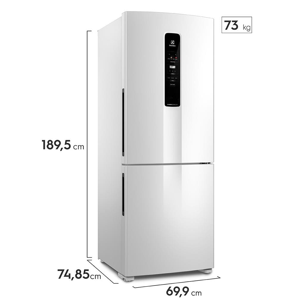 Encontraproduto.com.br - Geladeira Electrolux 490 Litros IB7 Duplex Frost Free Inverse Branco