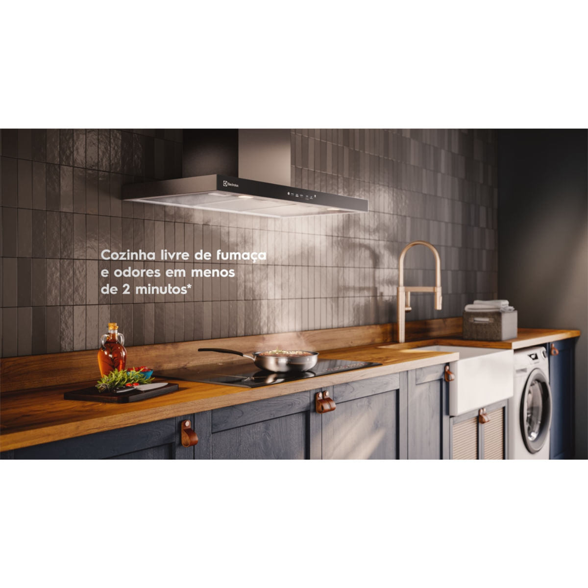 Encontraproduto.com.br - Coifa De Parede Electrolux 90cm Inox Inteligência Artificial Ce9tf 110v 29909tba189
