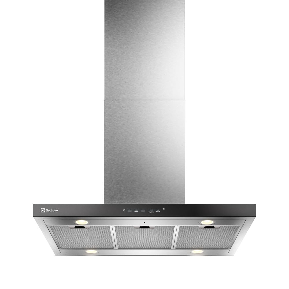 Encontraproduto.com.br - Coifa de Ilha Electrolux 90cm Inox Experience com Inteligência Artificial e Alto Poder Sucção (CE9IF)