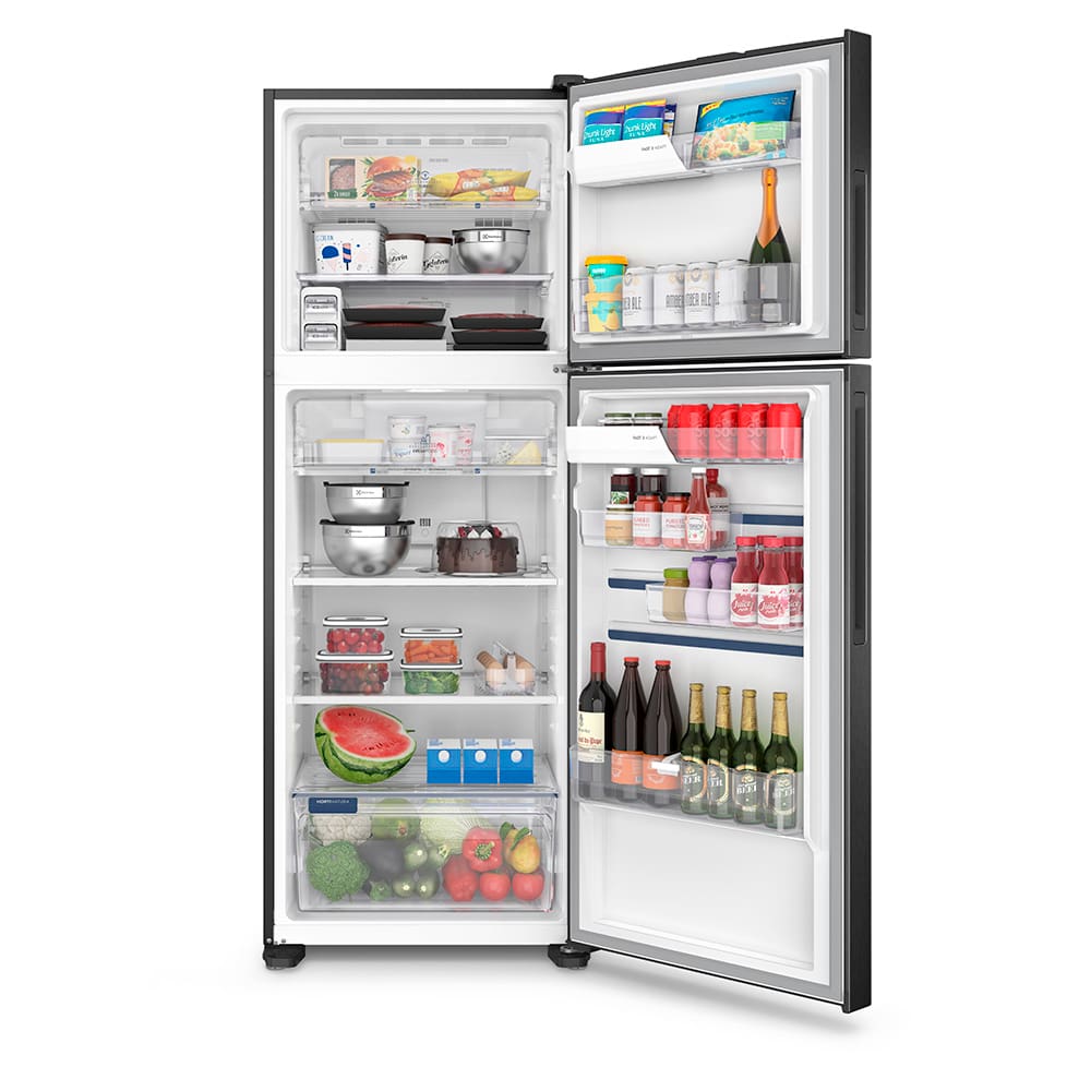 Encontraproduto.com.br - Geladeira Electrolux Frost Free Inverter 480L Efficient com AutoSense SmartBivolt Duplex cor Black Inox Look (IT70B)