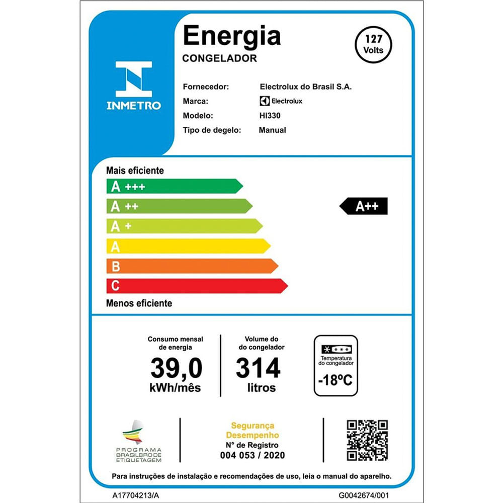 Encontraproduto.com.br - Freezer Horizontal Electrolux 314L com Tecnologia Inverter (HI330)