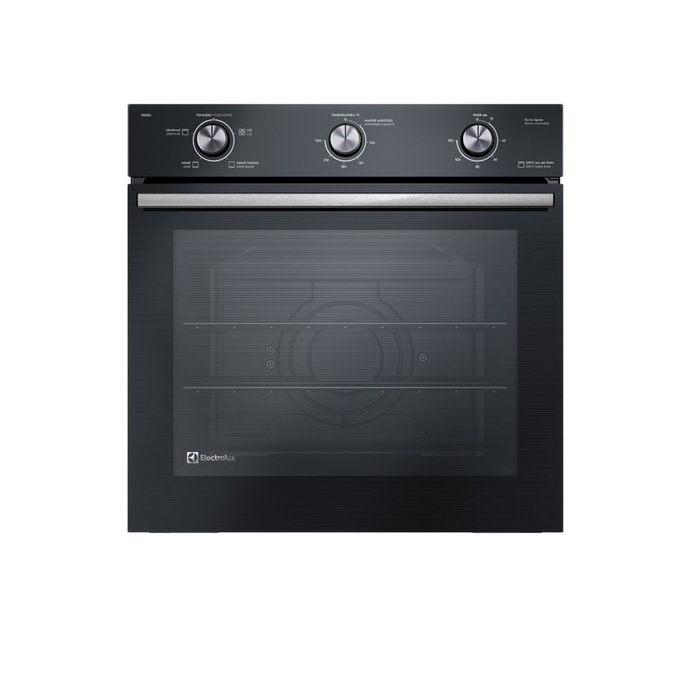 Encontraproduto.com.br - Forno de Embutir Elétrico Electrolux 80L Efficient com PerfectCook (OE8EL)