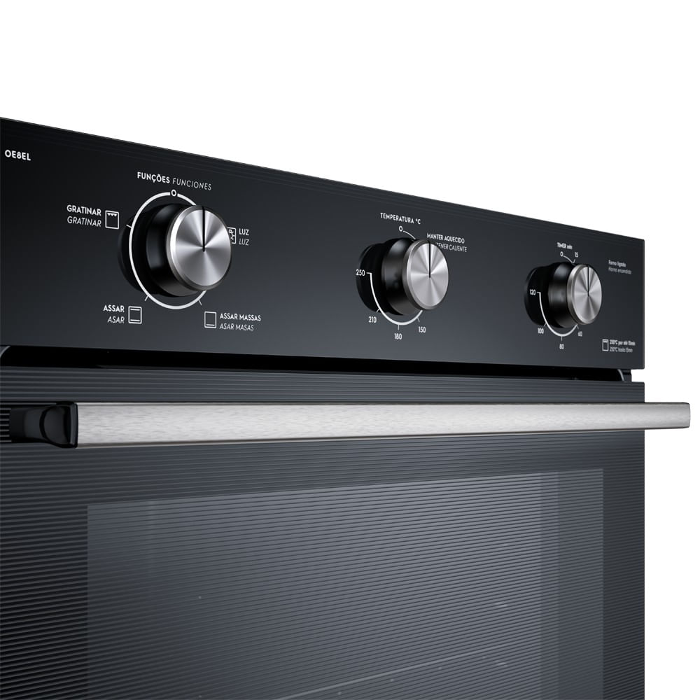 Encontraproduto.com.br - Forno de Embutir Elétrico Electrolux 80L Efficient com PerfectCook (OE8EL)