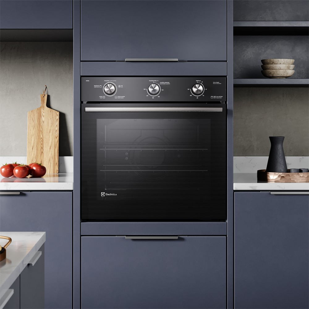 Encontraproduto.com.br - Forno de Embutir Elétrico Electrolux 80L Efficient com PerfectCook (OE8EL)