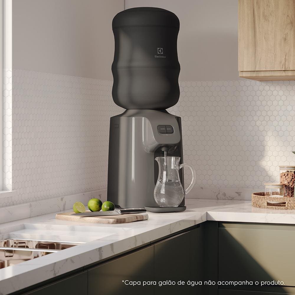 Encontraproduto.com.br - Bebedouro Electrolux BC01X Água Gelada, Fria e Natural com Compressor Cinza 127V