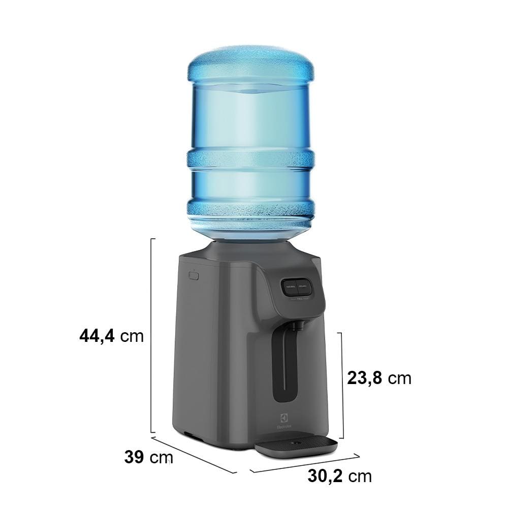 Encontraproduto.com.br - Bebedouro Electrolux BC01X Água Gelada, Fria e Natural com Compressor Cinza 127V