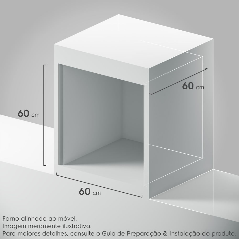 Forno de Embutir Elétrico Electrolux 80L Experience Air fryer, PerfectCook360 e Painel Touch (OE8EA)