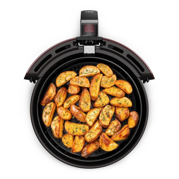 Encontraproduto.com.br - Air Fryer Electrolux por Rita Lobo 3,2L Vermelha Escura Efficient com Timer 1400W (EAF16)