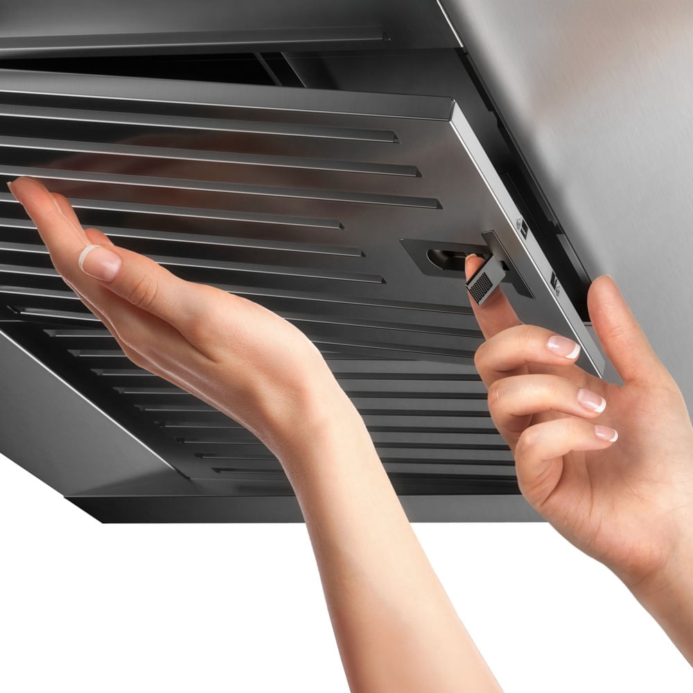 Encontraproduto.com.br - Coifa de Parede Electrolux 90cm Inox Home Pro Painel Frontal de Vidro Espelhado (CE9HP)