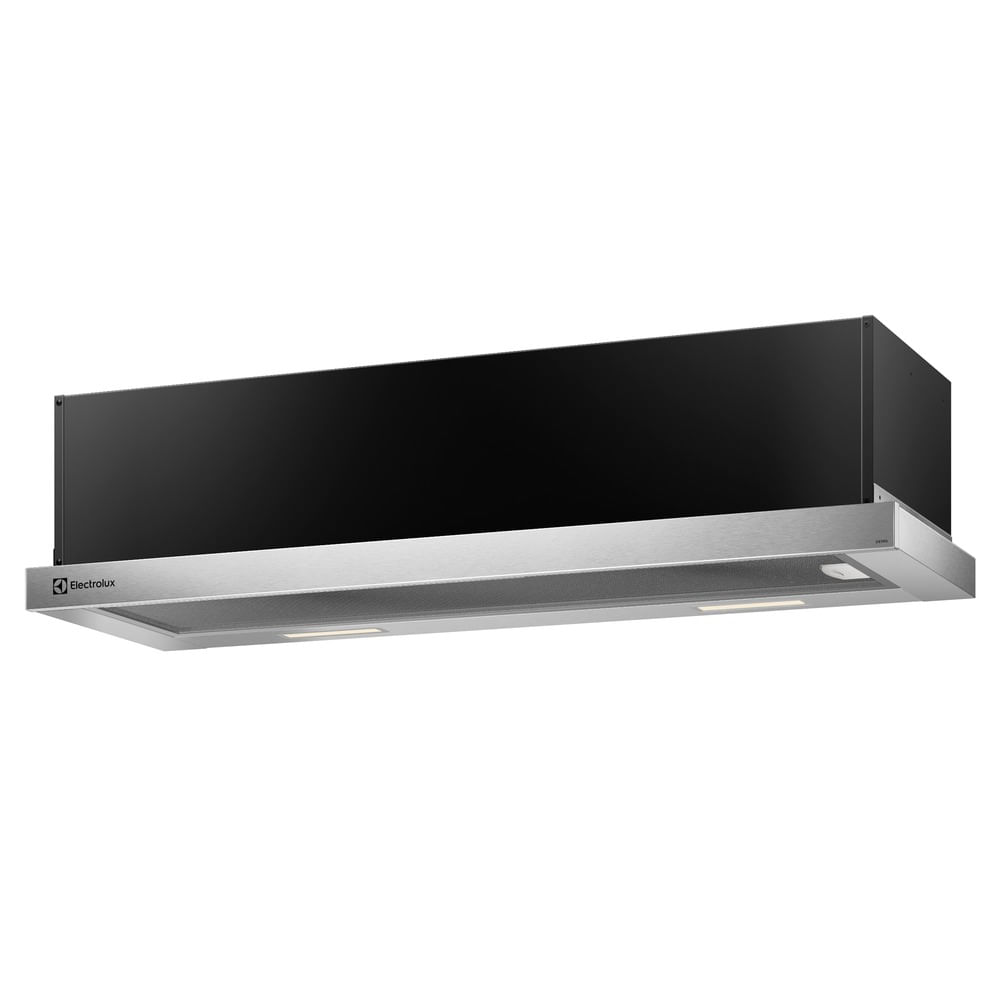 Encontraproduto.com.br - Depurador de Ar Electrolux 90cm Retrátil Inox Efficient com Luz de Led (DE9RS)