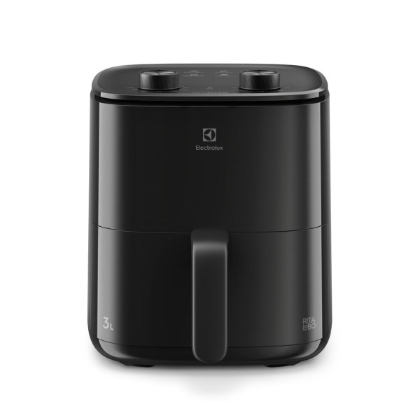 Air Fryer Electrolux por Rita Lobo 3L Preta Efficient c/ Desligamento Automático 1200W (EAF05)