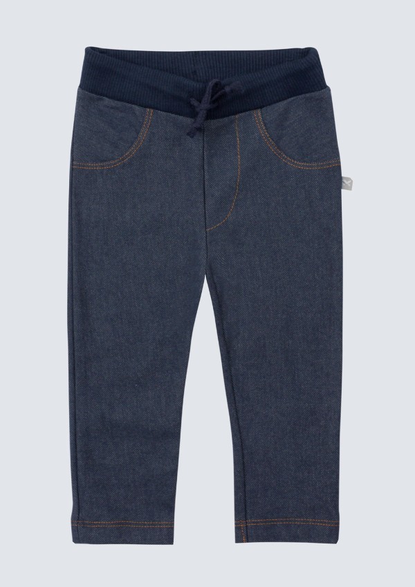 Calça Moletom Bebê Menino Com Elastano Hering Kids - Azul escuro