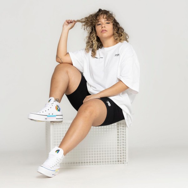 Encontraproduto.com.br - Camiseta FTDNC Manga Curta Oversized Off White