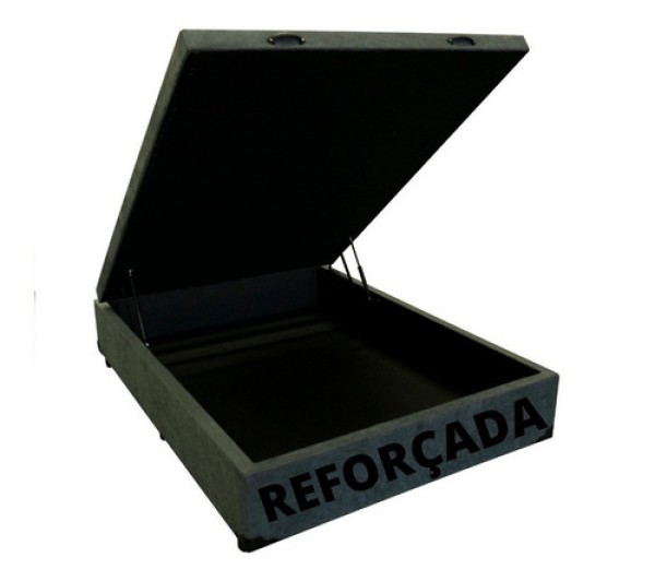 Encontraproduto.com.br - Base para Cama Box Casal Martin Premium com Baú (47x138x188) Preta