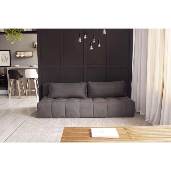 Encontraproduto.com.br - Sofá 3 Lugares Modular Soho Linho Grafite