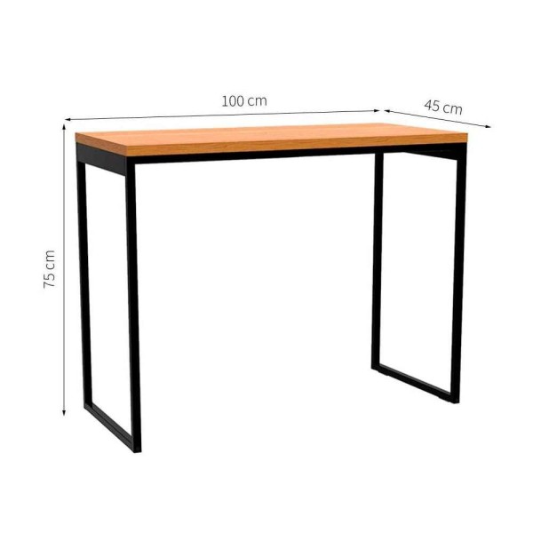 Encontraproduto.com.br - Conjunto de Mesa Stanford Carvalho com Cadeira de Escritório Secretária Giratória Fitz Preta