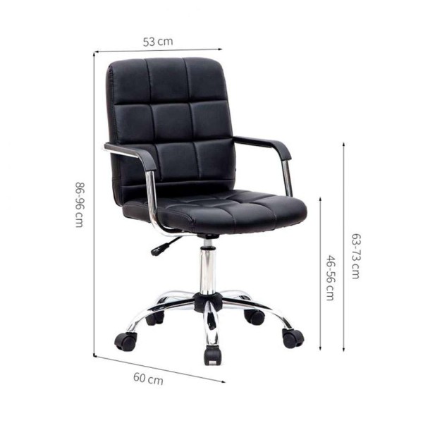Encontraproduto.com.br - Conjunto de Mesa Stanford Carvalho com Cadeira de Escritório Secretária Giratória Fitz Preta