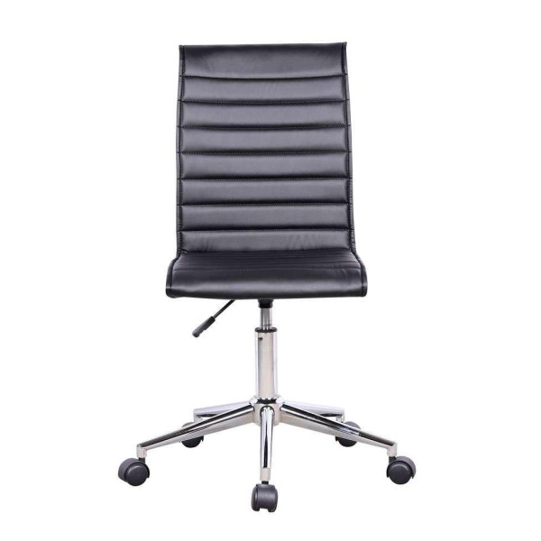 Encontraproduto.com.br - Conjunto de Mesa Studio Nogal 135 cm com Cadeira de Escritório Secretária Giratória Marilyn Preta