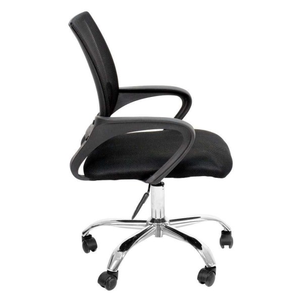 Encontraproduto.com.br - Conjunto de Mesa Kuadra 120 cm com Cadeira de Escritório Secretária Giratória Javix Preta