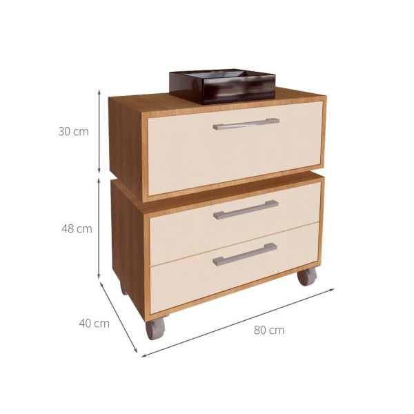 Encontraproduto.com.br - Conjunto de Gabinete de Banheiro Suspenso com Cuba Preta e Gabinete de Chão Alice 1 PT 2 GV Mel e Arenas