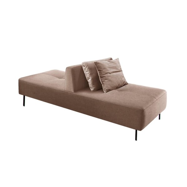 Encontraproduto.com.br - Sofá 2 Lugares e 1 Encosto Modular Da Vinci Poliéster Bege