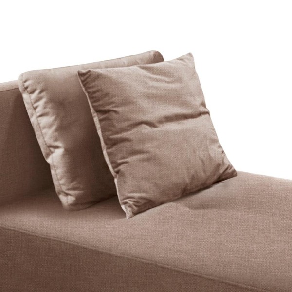 Encontraproduto.com.br - Sofá 2 Lugares e 1 Encosto Modular Da Vinci Poliéster Bege