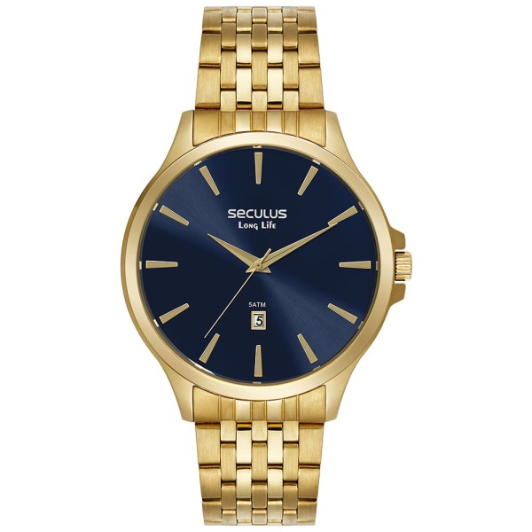 Relógio Masculino Seculus Dourado 44214GPSVDA3