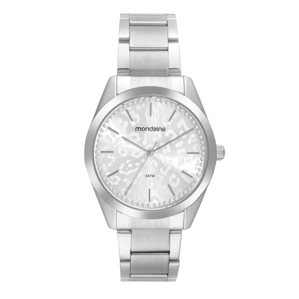 Encontraproduto.com.br - Relogio Mondaine Feminino Ref: 32800l0mvne2 Animal Print Prateado