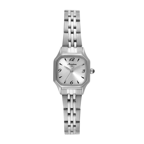 Relógio Mondaine Feminino Quadrado Vintage Prata