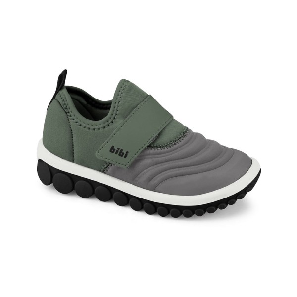 Tênis Infantil Masculino Cinza com Velcro Bibi Roller 2.0