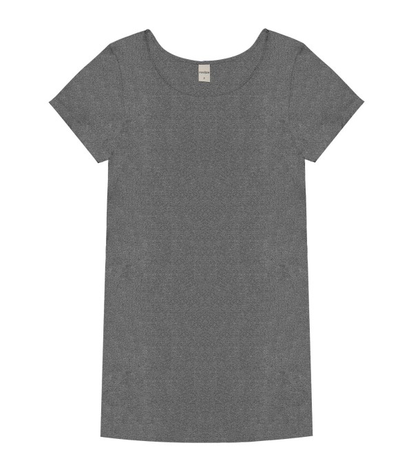 Encontraproduto.com.br - Blusa Básica Alongada Feminina Rovitex Cinza
